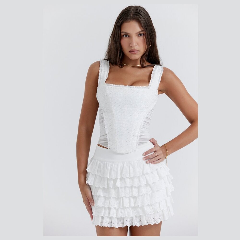 House of CB Catalina Corset Top New With Tags Size Medium Bodice Romantic $135 - Picture 3 of 17